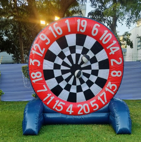 Giant Inflatable Football Dart Board Rental