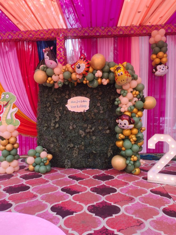 Premium Jungle Safari Theme Birthday Decoration