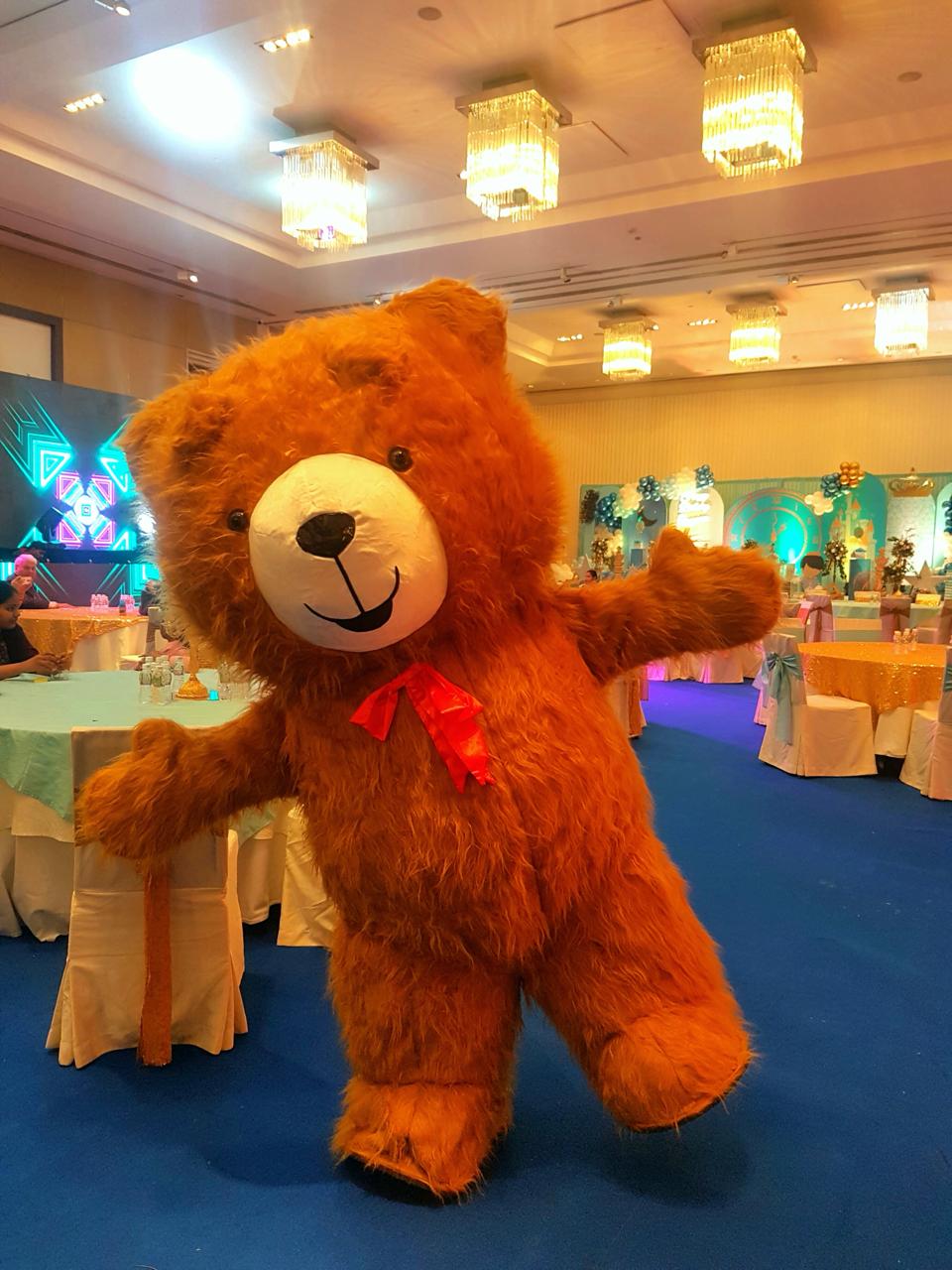 Teddy Bear Mascot for Kids Birthday Party